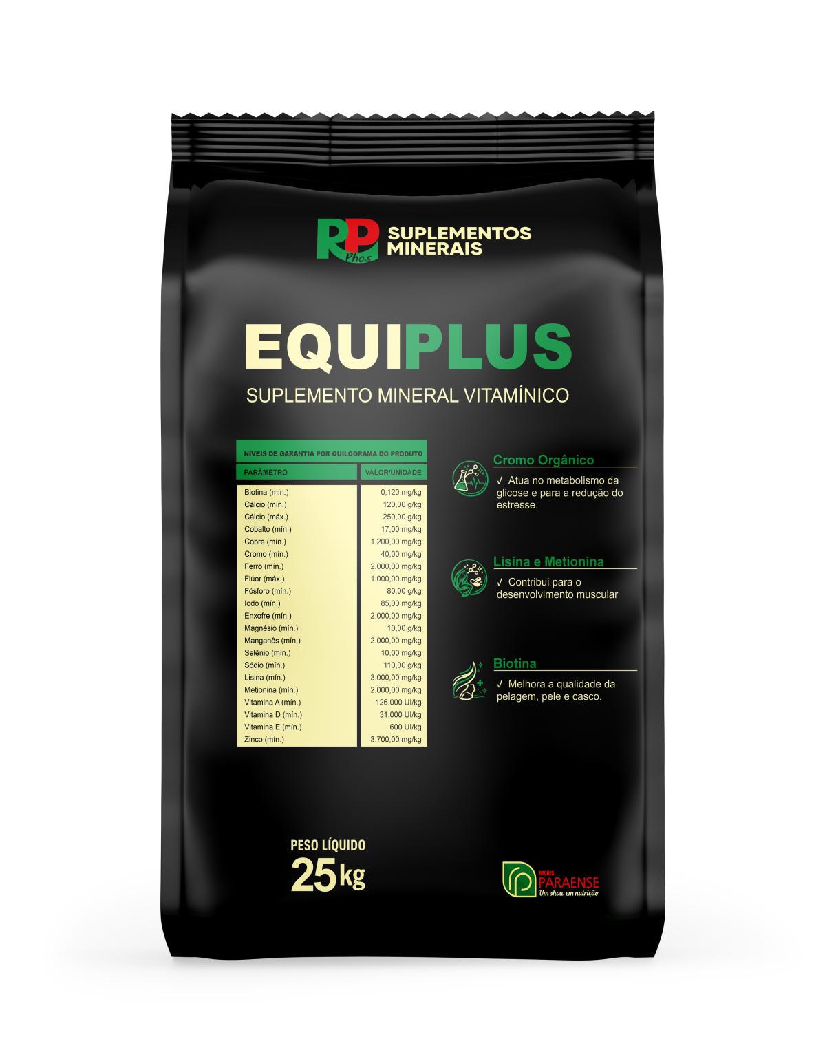 Mockup do produto RP EQUI PLUS (25 KG)