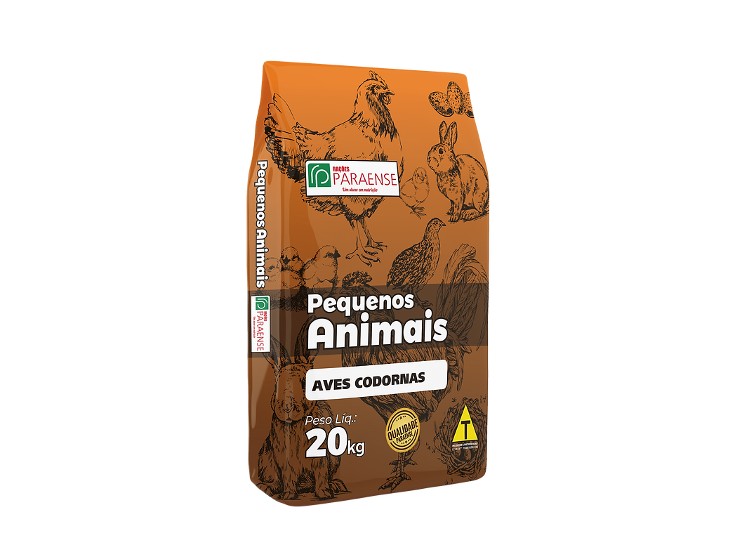 Mockup do produto RP QUINTAL AVES CODORNAS T (20 KG)