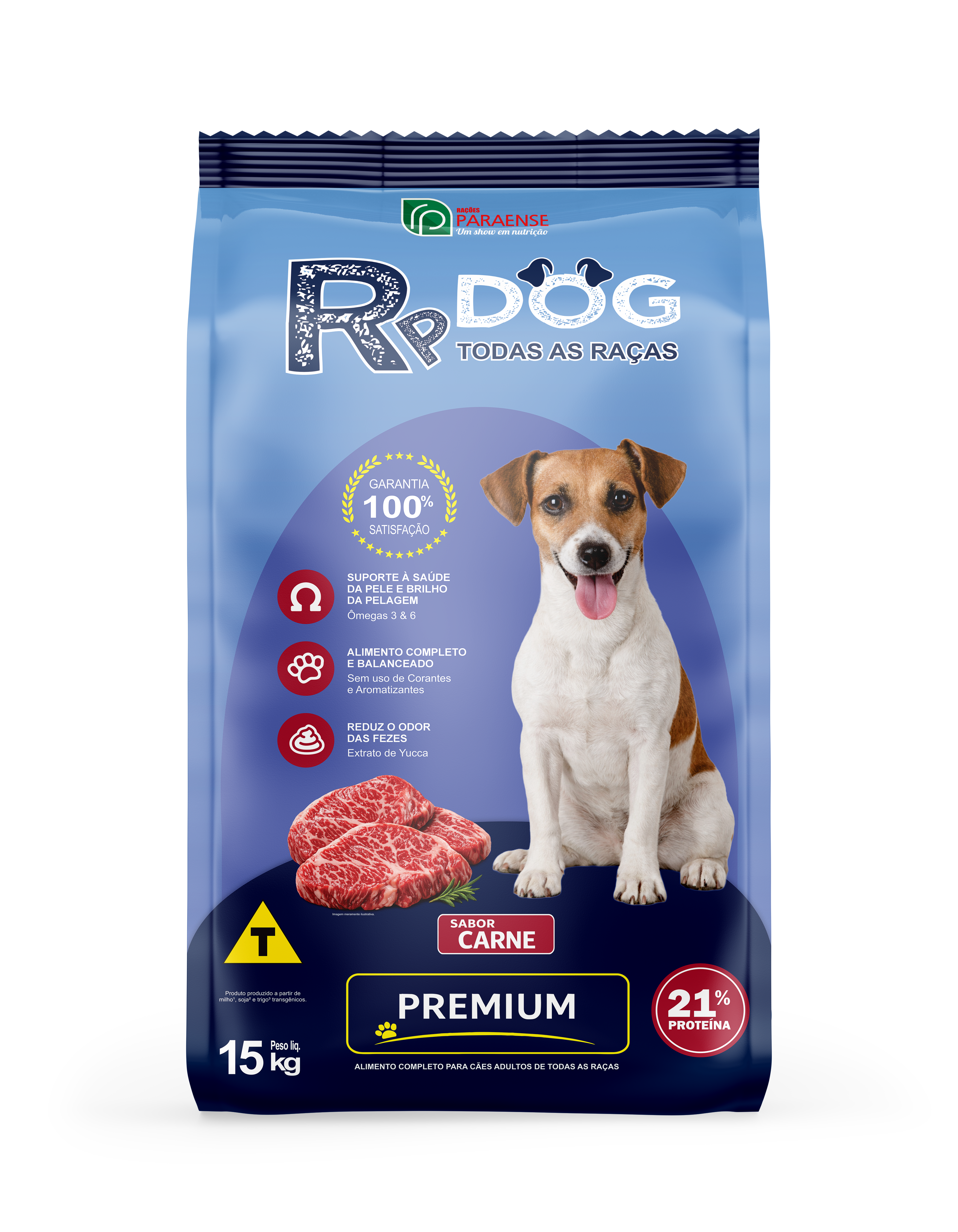 Mockup do produto RP DOG PREMIUM ADULTOS TODAS AS RAÇAS 15 KG